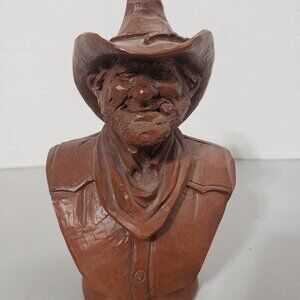 Red Mill MFG Wetherbee Cowboy Bust with Cigar Figurine # 686